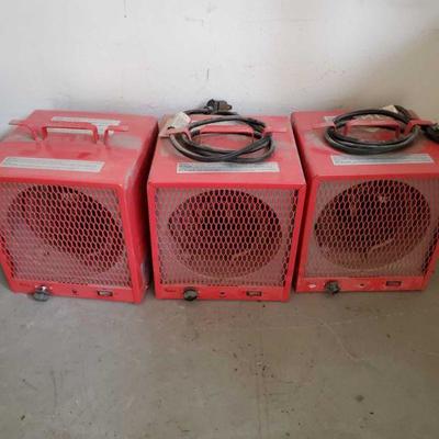 4006: 3 Fan Forced Heaters
Model no. DR-988. Each measures approx. 11