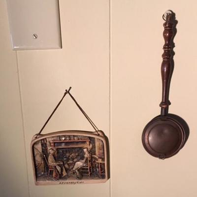 Mini Bed Warmer and English Wall Art