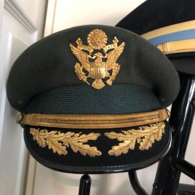 Vintage military officer dress hat