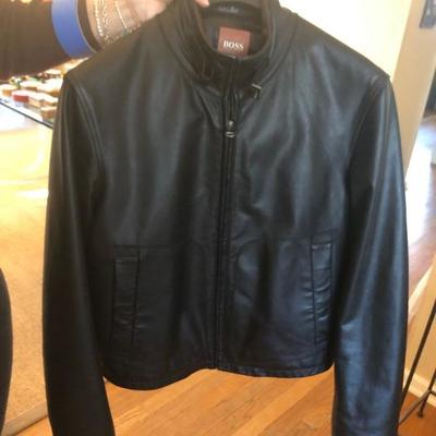 Hugo Boss leather jacket