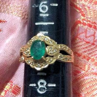 MCC079 Emerald 14kt Ring