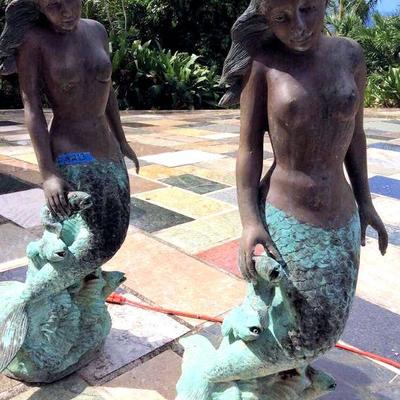MCC213 Bronze Mermaid Statues
