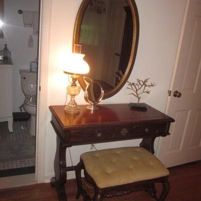 Makeup Vanity with Bench/Many Ornate Mirrors to Choose From For Any Room 