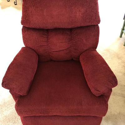 Merlot Corduroy Rocker Recliner - $95