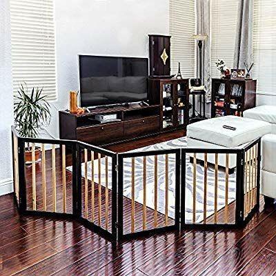 Goldies 24 High 6 Panel Dog Playpen, Solid Wood w ...