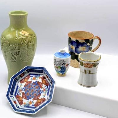 Asian Collectible Decor - Vases, Cups, Nippon Chin ...