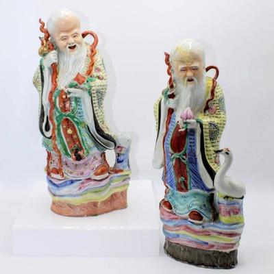 Shou Lao (God of Longevity) Figurines 14 Tall