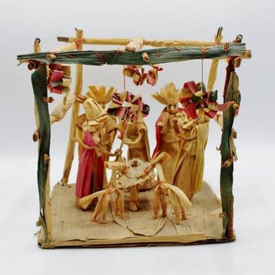 Mexican Corn Husk Nativity