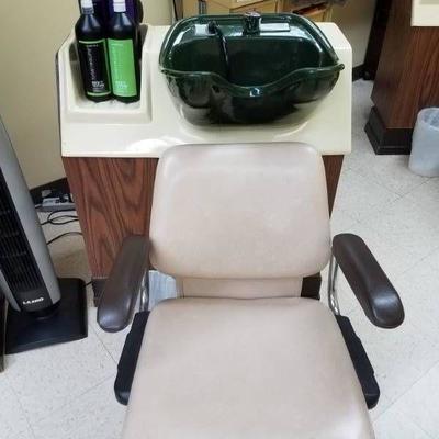 Salon Hair Basin and Chair station Same style as o ...