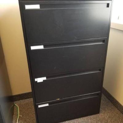 (2) 4 Tier File Cabinets