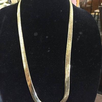 Ladie's 18kt plated chain