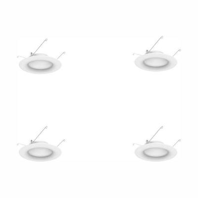 EcoSmart 6 in. White Integrated LED Recessed Trim ...