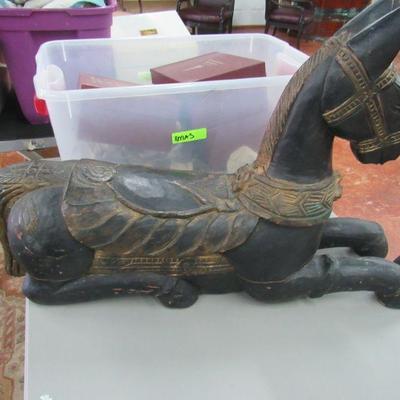 Carved Wood Horse