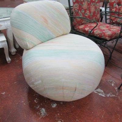 Contemporary Poof Slipper Chair