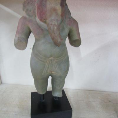Ceramic Elephant on Plinth