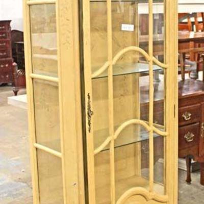  Contemporary French Style One Door Display Cabinet 