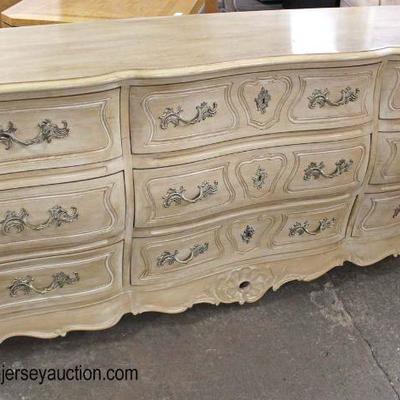  9 Drawer “Henredon Furniture” French Style Bombay Low Chest 