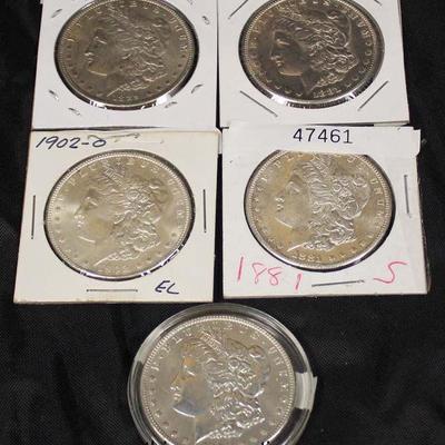  Selection of Silver Morgan Dollars 
