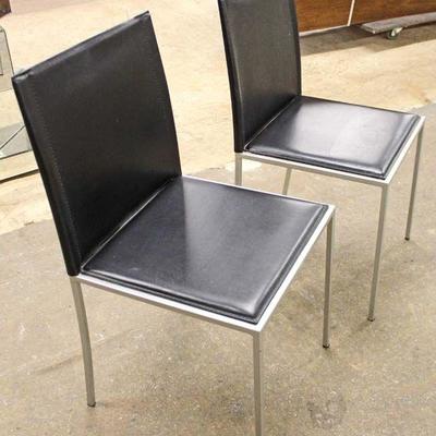  PAIR of “Calligaris Furniture” Made in Italy Mid-Century Style Side Chairs 