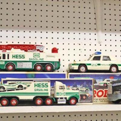  Large Collection of Hess Trucks 