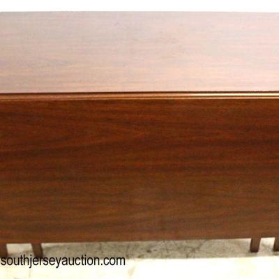  3 Piece “Kittinger Furniture” SOLID Mahogany Drop Side Breakfast Table with 2 Chairs 