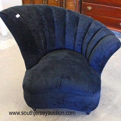  Decorator Upholstered Channel Back Club Chair 
