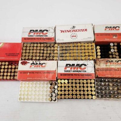 558: 558: Approx 231 rounds of 44 mag and 10 rounds of 357
Approx 231 rounds of 44 mag and 10 rounds of 357 and a box of 44 casing