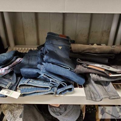 9047: Approx 18 Pairs of Mens, Womens, & Girls Jeans
Nonauthenticated Brands from Levis, Guess, DKNY, Volcom Michael Kors and More Jeans,...
