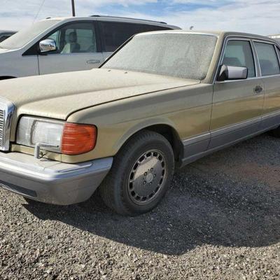 1501: 1986 Mercedes 420 SEL
WDCA35D0GA253152

Currently on Non-Op
California title in hand. 
DMV fees: $37 for non op and $70 doc fees