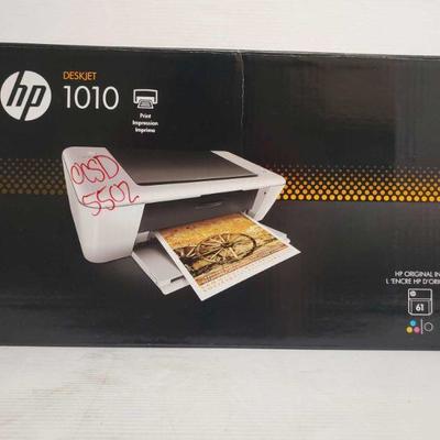 5502: HP Deskjet 1010 Printer
HP Deskjet 1010 Printer. New in box. Box measures 7