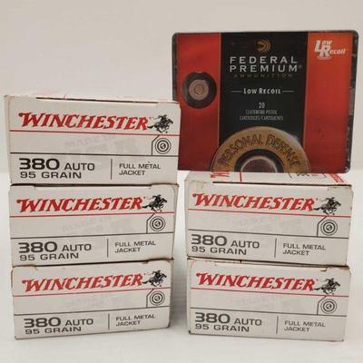 513: Approx 260 Rounds of .380 Auto
Approx 260 Rounds of .380 Auto