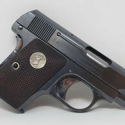 402: Colt 1908 .25 cal Semi-Auto with one mag
Serial number: 392545 Barrel length: 2