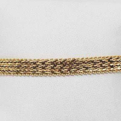 1081: 14k Gold Bracelet, 16.8g
Weighs approx 16.8g, measures approx 7