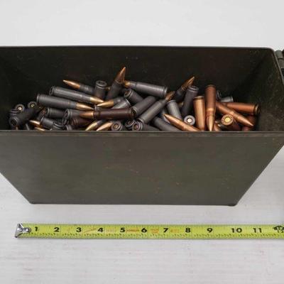 620: Approx 400 rnds of 7.62x39 &ammo can
400 rnds of 7.62x39 with ammo approx 7x3x10