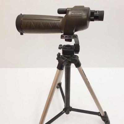 480: Nikon Spoting Scope with Case and Velbon CX 300 Tripod
Nikon Spoting Scope with Case and Velbon CX 300 Tripod