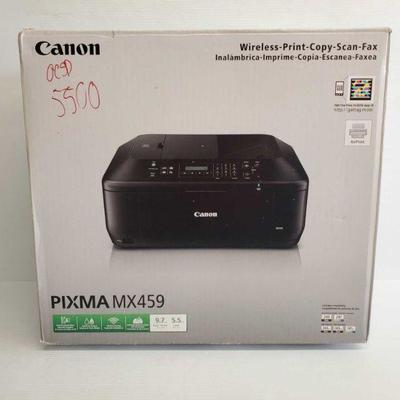 5500: Canon Pixma MX459 Printer
Canon Pixma MX459 Wireless Printer, Copy, Scan and Fax. Includes box measures approx 11