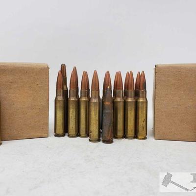 679: Approx 38 Rounds of 58 and Various Othe Ammunition
Includes 351, 89, 90, 55 and 270 Win