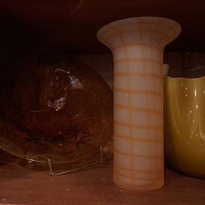 Murano Glass Vases, Pairpoint Glass