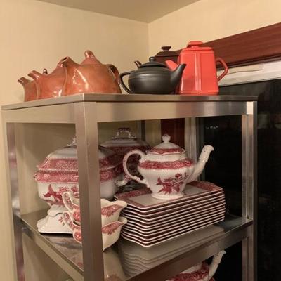 Tea Pots, Transferware Collection 