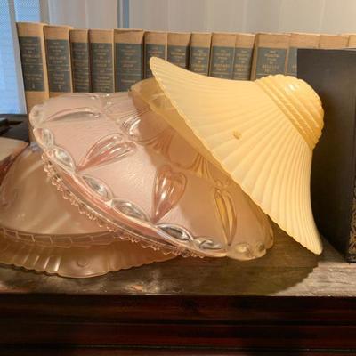 Antique Glass Lamp Shades 