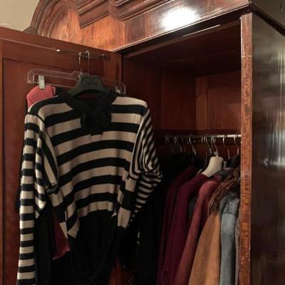 Women's Sweaters and Shearling Jackets 