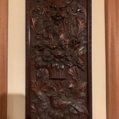 Hand Carved Wall Plaque 