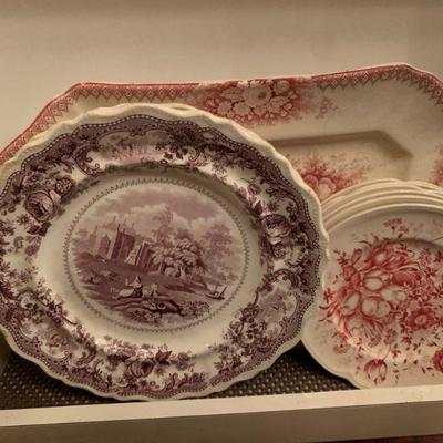 Indian Temples Transferware, Widnsor Ware from Johnson Bros, Old Waller Platter  