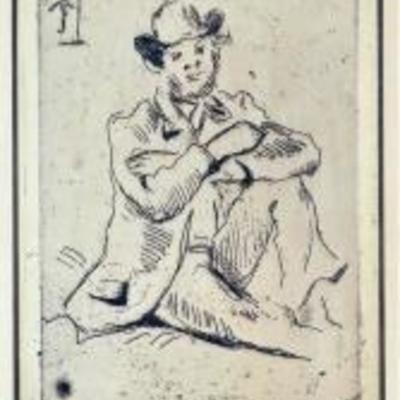 Historic Paul Cezanne Etching Entitled 
