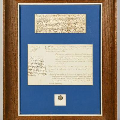 Rare 13th c. Medieval English Indenture Dated 1287