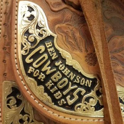 Ben Johnson Hand Tooled Horse Saddle