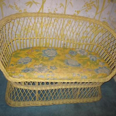 Wicker Bench 