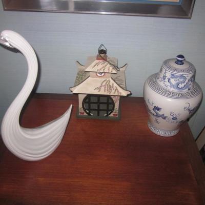 Ginger Jars andElio Raffaeli Murano Glass