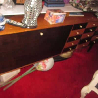 1958 Ebony Harlequin Dining Room  