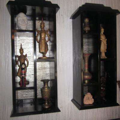 Oriential Shelving and Statuary  